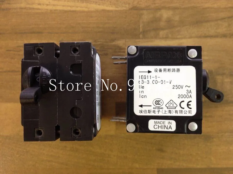 [ZOB] The United States AIRPAX IEG11-1-63-3.00-01-V Ebers breaker 2P3A 250V original equipment  --5pcs/lot