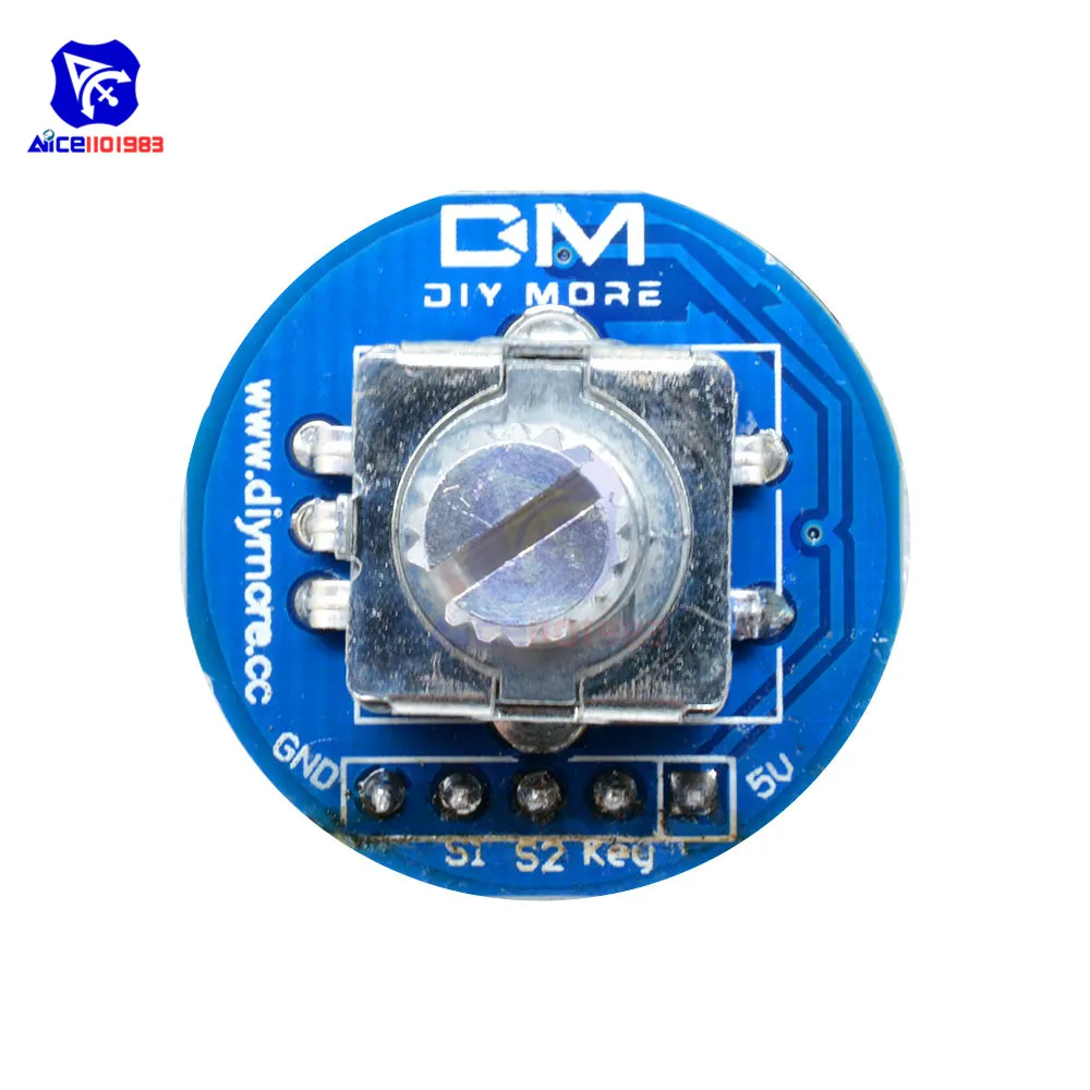 Rotary Encoder Module 5V Brick Sensor Development Round Audio Rotating Potentiometer Knob Cap for Arduino