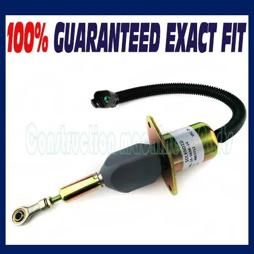 

DIESEL SHUT OFF SOLENOID 4063712 FITS CUMMINS 6CT 8.3L KOMATSU EXCAVATOR SA-5030-24V