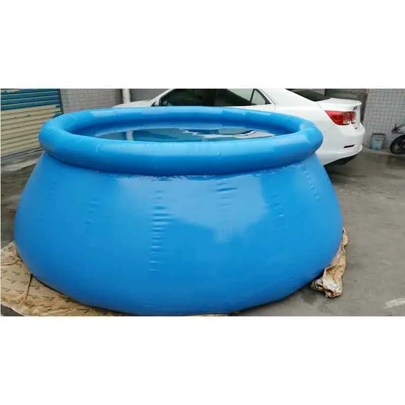 PVC inflatable swimming pool, blue round cisterns for sale