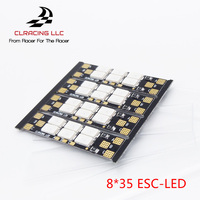 4 PCS CLRACING Frame Arm LED Board Light 6 Bits 25mm/35mm 3-6S LED Light Board For RC Multicopter Spare Parts FPV Drone Accs