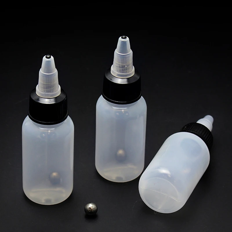 Model Paint Mixed Bottle Empty Paint Bottles Storage Bottle 30ml 60ml with Mixing  Steel Ball Hobby Painting Tools Accessory