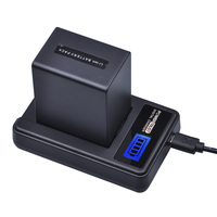 1Pcs 4500mAh NP-FV100 NP FV100 NPFV100 FV100 Battery + LCD USB Charger for SONY NP-FV30 NP-FV50 NP-FV70 SX83E SX63E FDR-AX100E