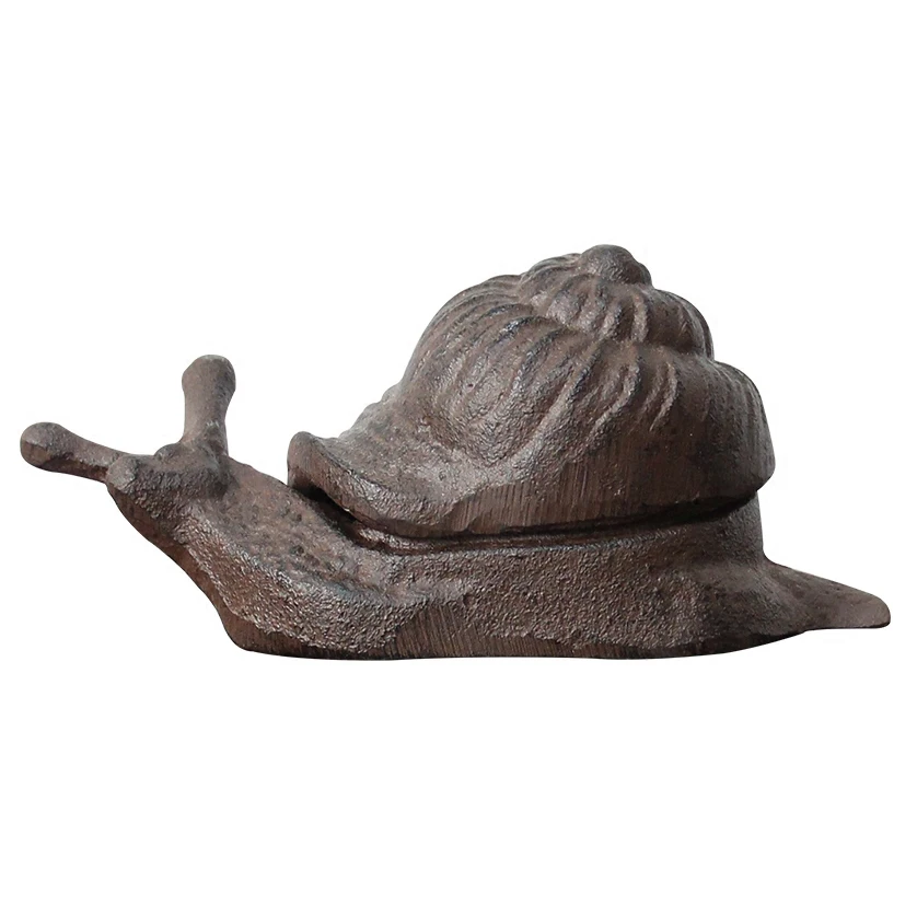 

Cute Handmade Antique Rustic Cast Iron Snail Jewelry Storage Trinket Box