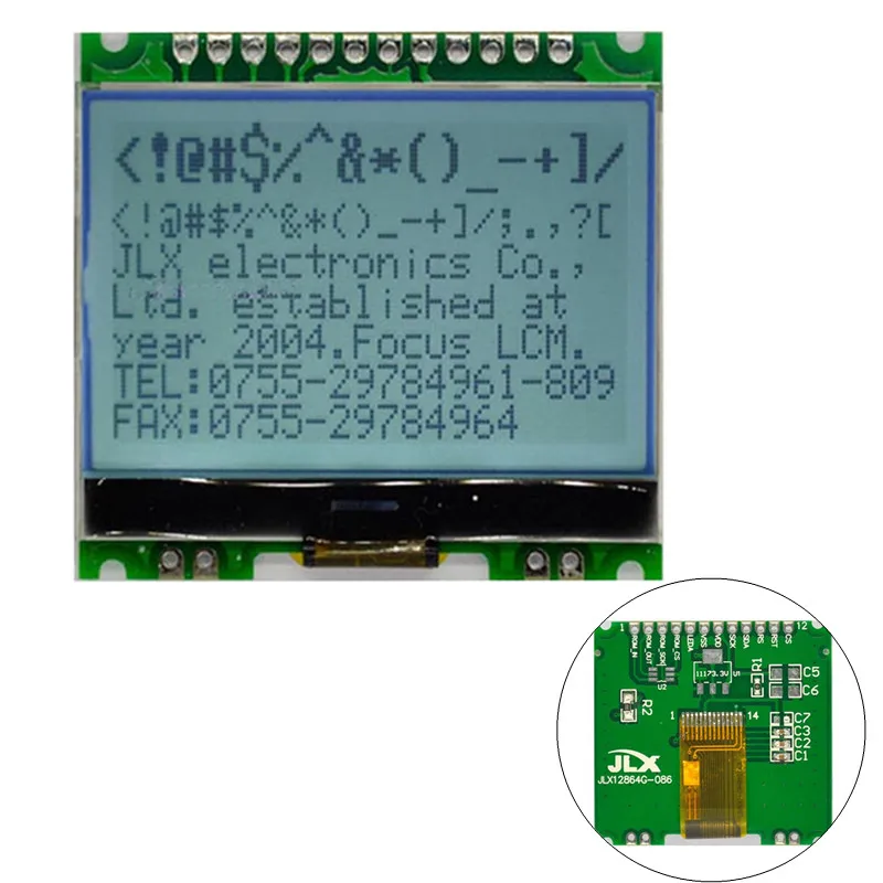 

3.3V 5V 12864G-086-P Dot Matrix Module 12864 LCD Dispaly Module with Backlight COG