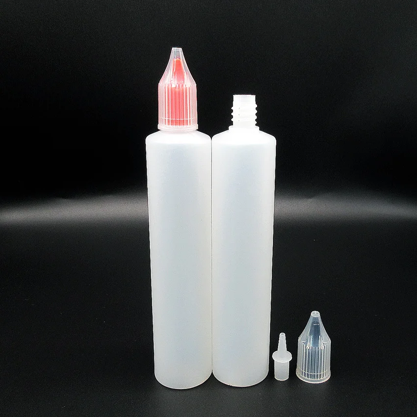 10pcs/lot 10ml 15ml 30ml 50ml 60ml Unicorn Pen Shape Dropper Bottle,Refillable Drops Empty long thin Bottle with Childproof Cap