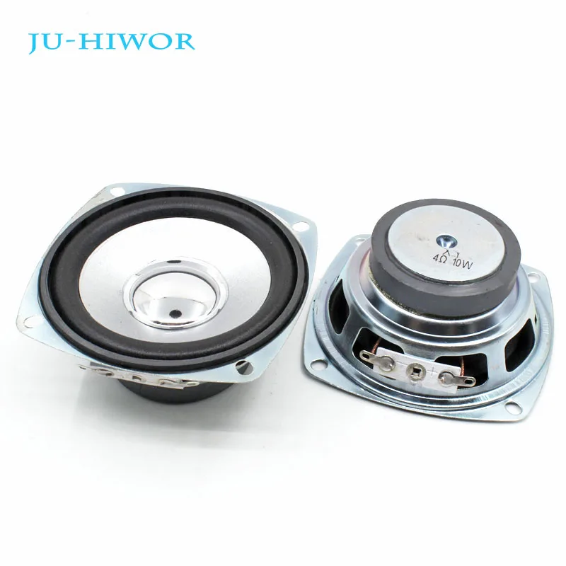 

2pcs 4 Ohm 10W Loudspeaker 78MM 3 Inch Square Silvery Speaker Silvery Cap 45MM External Magnetic Height 35MM