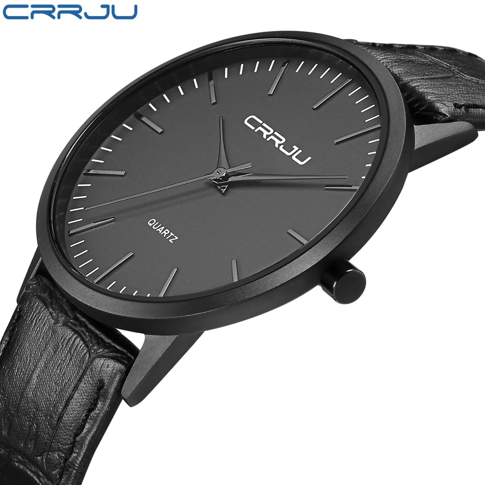 Japan quartz-watch Men Quartz Watches Fashion Casual Ultra Thin Wristwatches 30M Waterproof Simple Black Watch Relogio Masculino