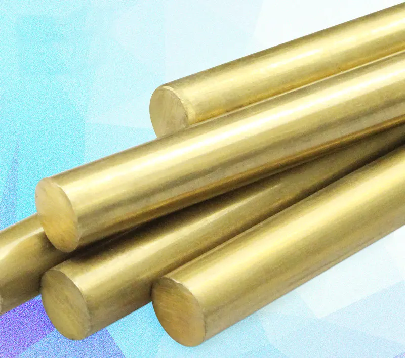 Brass Round Bar of ASTM C28000 CuZn40 CZ109 C2800 H59 H62 Bars Shaft Stick Cu DIY Material CNC Mould Machine Length 500mm