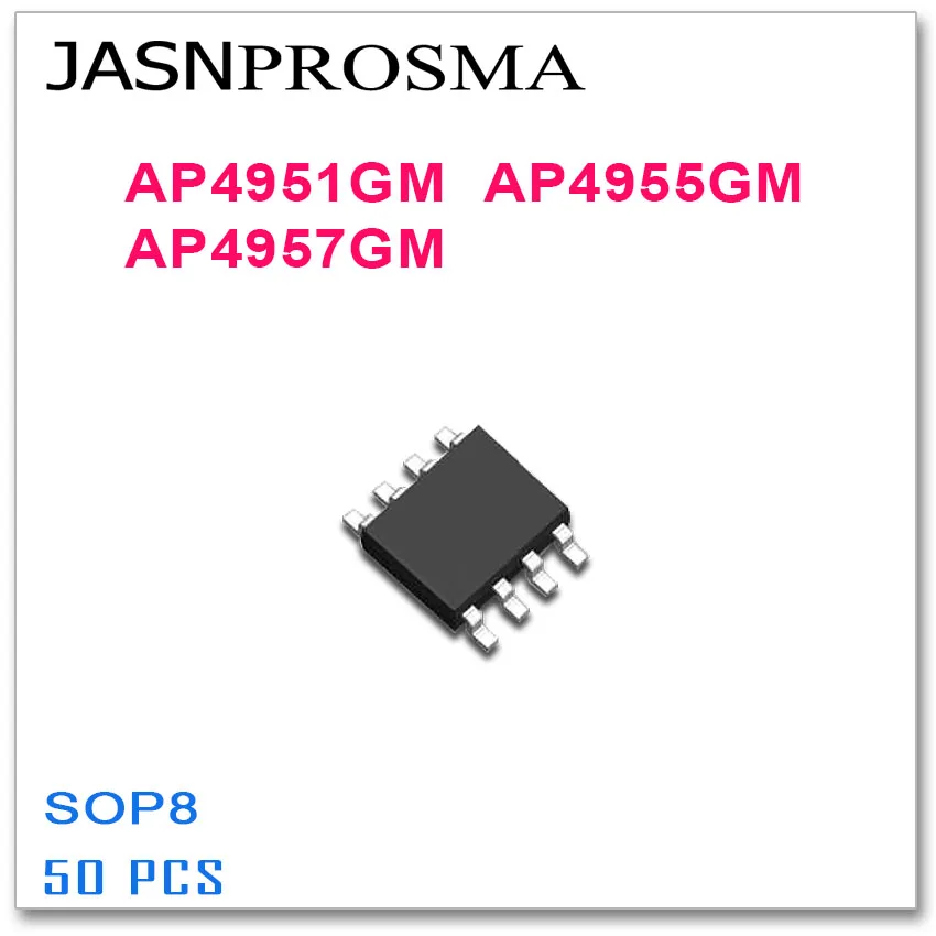 

JASNPROSMA 50 шт. AP4951GM AP4955GM AP4957GM SOP8 4951GM 4955GM 4957GM высокое качество