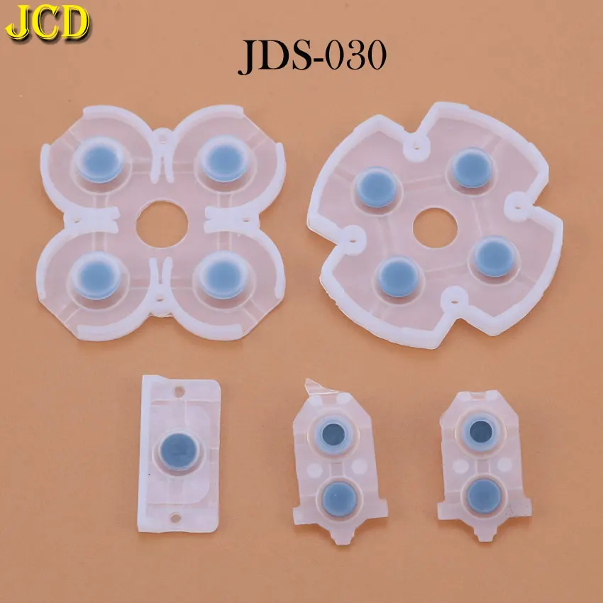 Jcd ปุ่มกาวนำสื่อนำไฟฟ้าทำจากซิลิโคน JDS-030 JDS-010 JDS-001สำหรับตัวควบคุม PS4 1ชุด