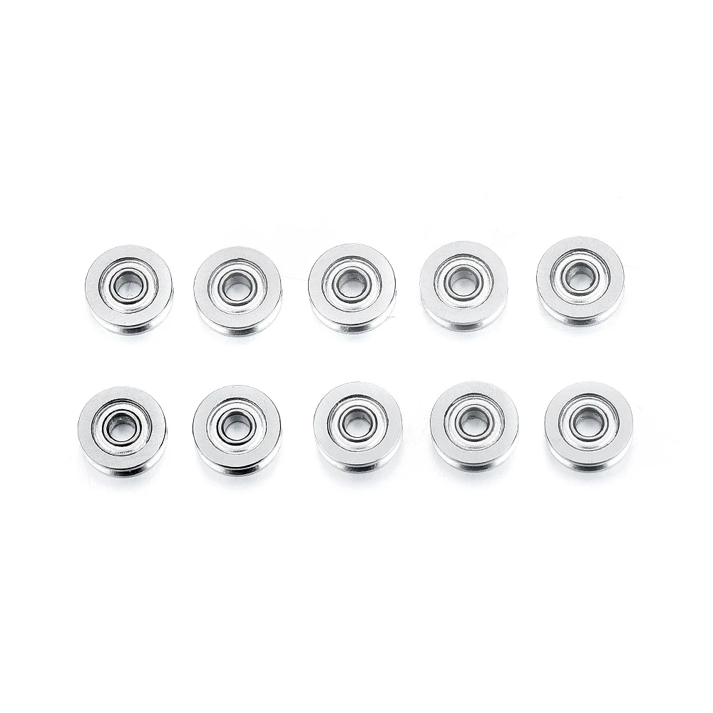 10Pcs/Pack 3*10*3mm Track Pulley Bearings With U-shaped groove U603 round High Quality Bearing set for high speed Turn