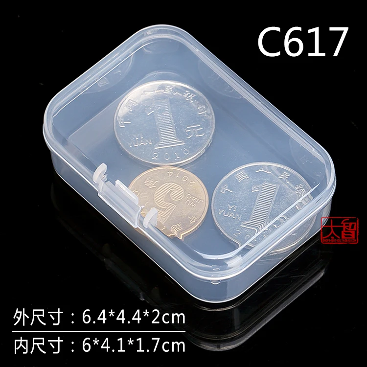 

Free Shipping Transparent Plastic Small square Boxes ,Packaging storage box , with lid for jewelry box Accessories Finishing box