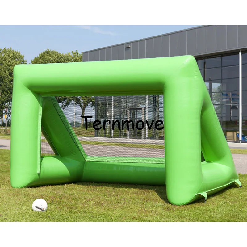 green Football Goal Inflatable Soccer Target Game inflatable football toss game,gonflable cible foot inflatable sport games