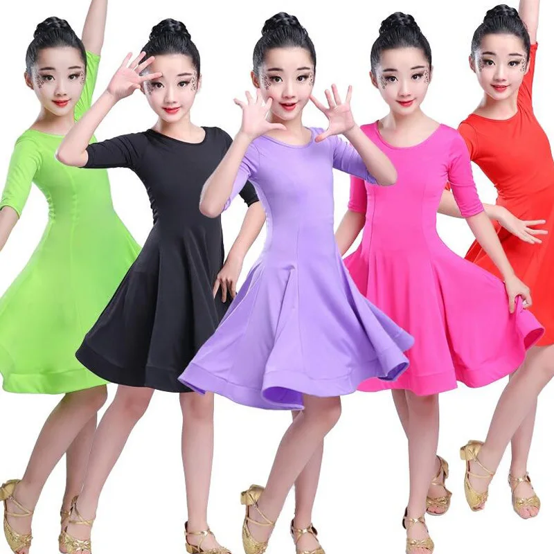 

Girls Carnival Jazz dancewear costume Kids Modern Latin Ballroom Party Dancing Dress Child Dancing dress wear clothes For Girls