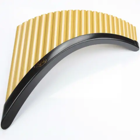 High Quality 22 Pipes Panflute with Base G Key ABS Plastic Romania Pan Flute Music Instrument Tunable Panfluit Flauta De Pan