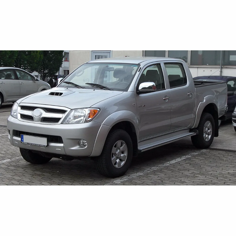 1 sztuk ABS chromowane dla Toyota Hilux AN10 AN20 Vigo 2004-2010 akcesoria pokrywa wlewu paliwa obejmuje