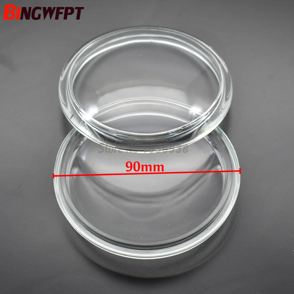2pcs Round Diameter 90mm Fog Lights Lamps Anti-fog Glass Tempered Glass For Mitsubishi L200 Outlander Grandis Galant Pajero Colt