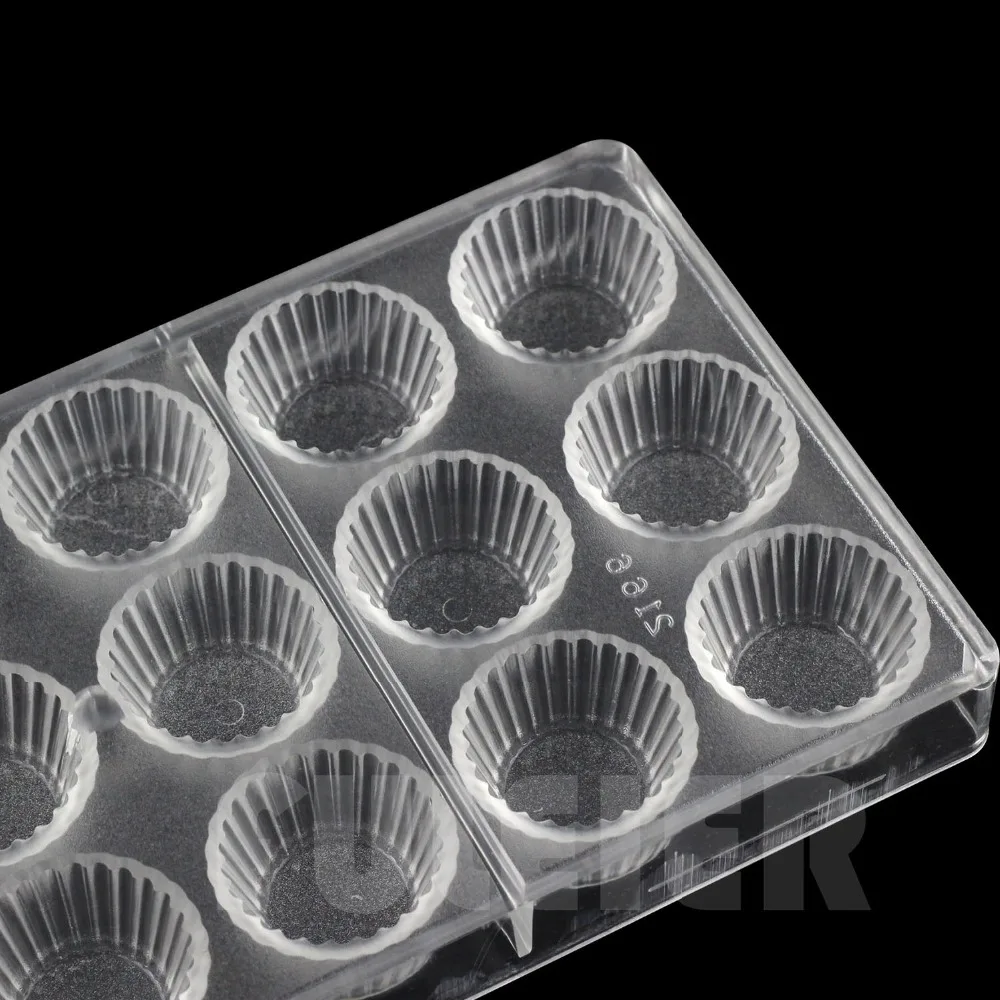 Cupcake Shape Candy Chocolate Mold Baking Pastry Tools Diy Making Confectionery Tool Plastic Polycarbonate Chocolate Mold