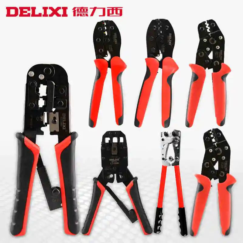 DELIXI Ratchet Terminal Crimping Tools Pliers European Style LY10 DN06 LY2550GF DN02C DN05WF DN16WF LY04WF LY03B LY03C