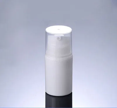 

100pcs 50G white cream bottle with airless pump , plastic lotion cosmetic container 50g ,white color 50 ml Cosmetic Packaging