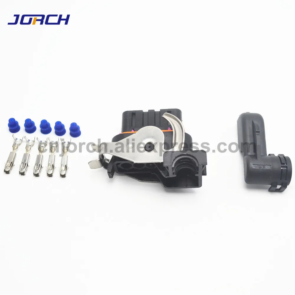 2sets 5pin Volvo generator socket plastic waterproof wiring harness cable connector 18242000000