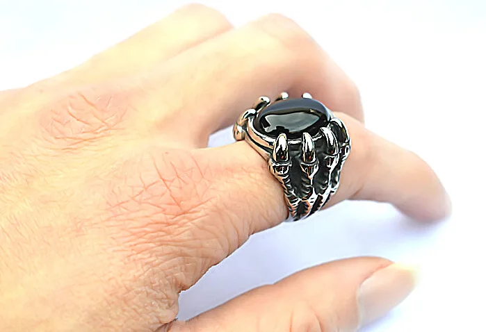 Eagle claw ring inlaid ring men's male domineering personality jewelry new products free shipping