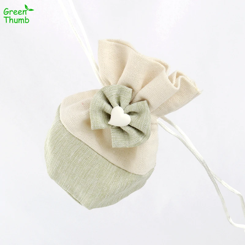 30pcs 11*11.5cm Creative Cute Beam Port Gift Bags Cloth Gift Bag High Quality Thickened Drawstring Candy Bag