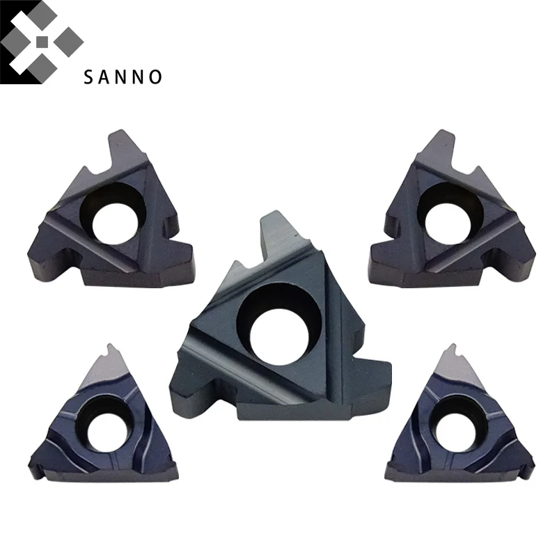 10pcs CNC Carbide Thread Inserts 16ER / 22IR 2 / 3 / 4 / 5 / 6TR T Type Internal Threading Turning Blade Carbide Tips For Steel