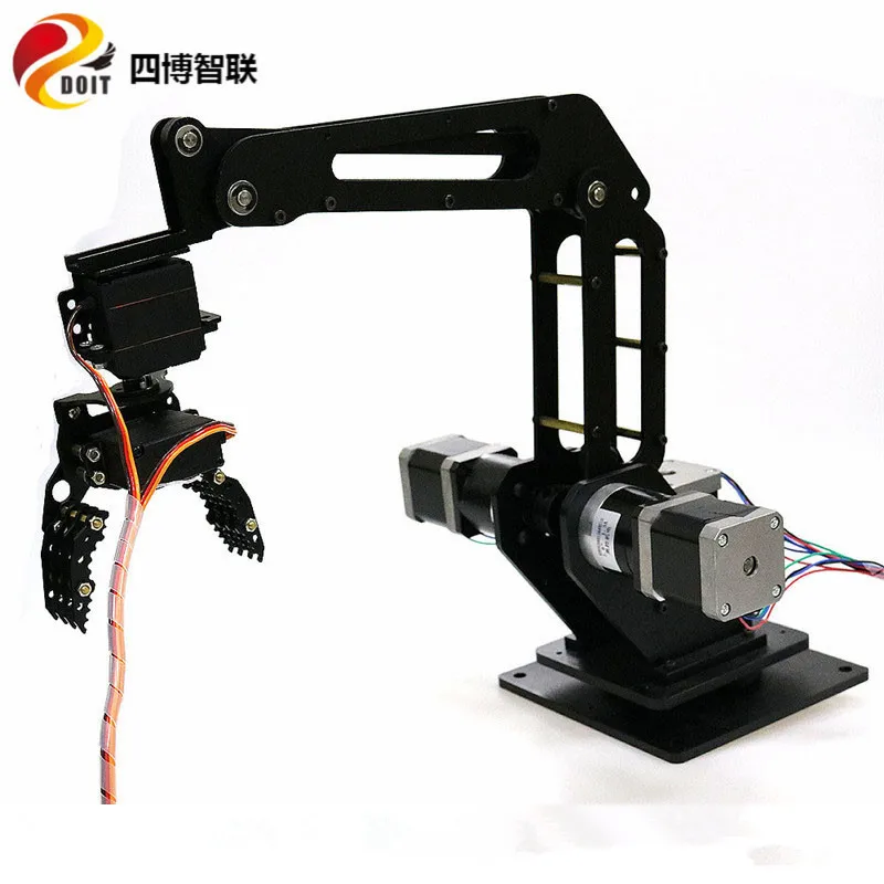 SZDOIT 3DOF Shaft Manipulator Claw / Industrial Robot Arm Color Identification Code Teaches Robot 3D Printing