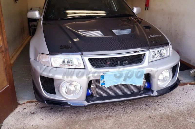 Car Accessories Carbon Fiber OEM Style Standard Front Lip Fit For 1998 Evolution 5 EVO 5 Front Lip Splitter Car Stying