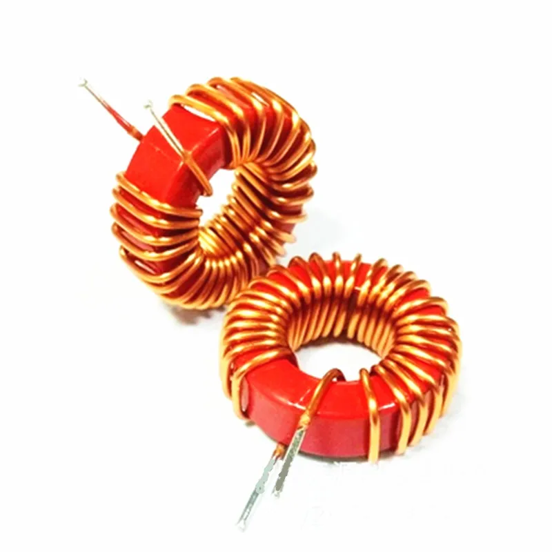 5Pcs T94-2 Iron Powder Core Red Gray Magnetic Ring Inductance Copper Wire Diameter 1.0mm Inductance Capacity 6UH Inductor