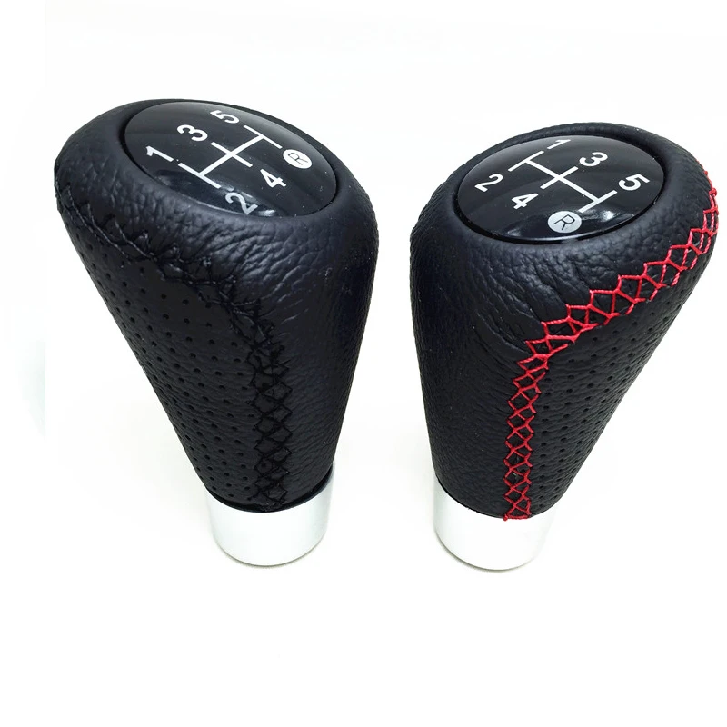 

5 speed Manual Car Auto Genuine Leather Shifter Gear Stick Shift Knob For Toyota Estima Hiace Hilux Cruiser Matrix MR2