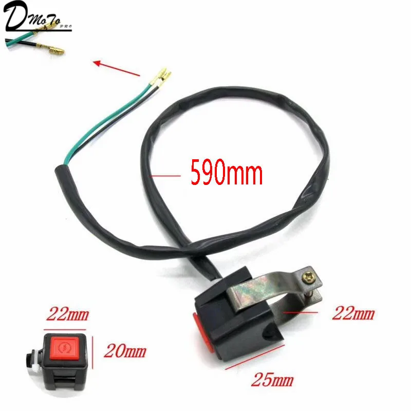 

New Universal Refit Scooter Atv Dirt Bike Motorcycle Engine Start Switch Power Push Fire Start Switch