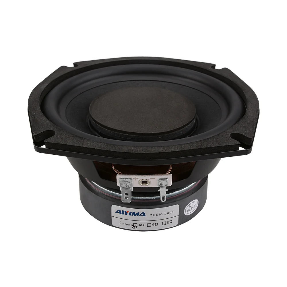 AIYIMA 5.25 Inch 4 8 Ohm Subwoofer Speaker Driver 80W Woofer Speaker Super Bass Speakers Column 5.1 Home Theater 1PCS