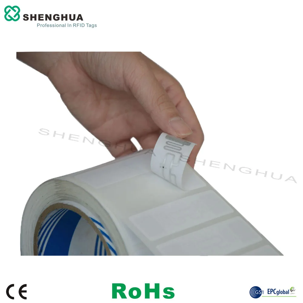 1000pcs/roll Customization Available Access Control RFID Tag UHF Paper Sticker Eletronic Label for Security System HEC Chip