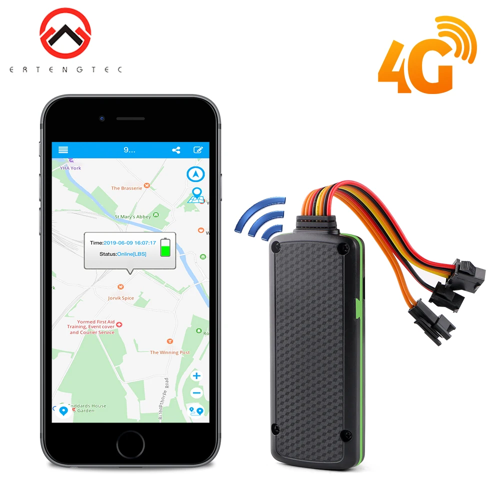 

4G GPS Tracker Car SOS Alarm Mini Vehicle Tracker Cut Oil GPS Locator Waterproof Realtime Tracking Move Alarm Free APP Track