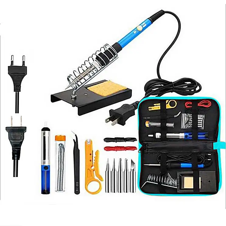 

60W electric soldering iron solder station kit 220V 110V for circuit board computer mobile phone repair soldering iron tool kit