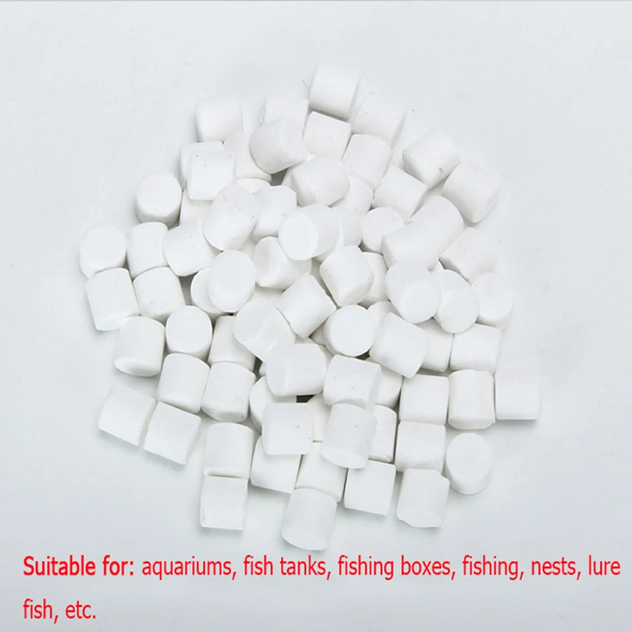 Authentic Aerobic Particles Oxygen Tablets Fishing Bait Small Drug Reservoir Oxygen Tablets Pit O2 Pills Volume for Fish Active