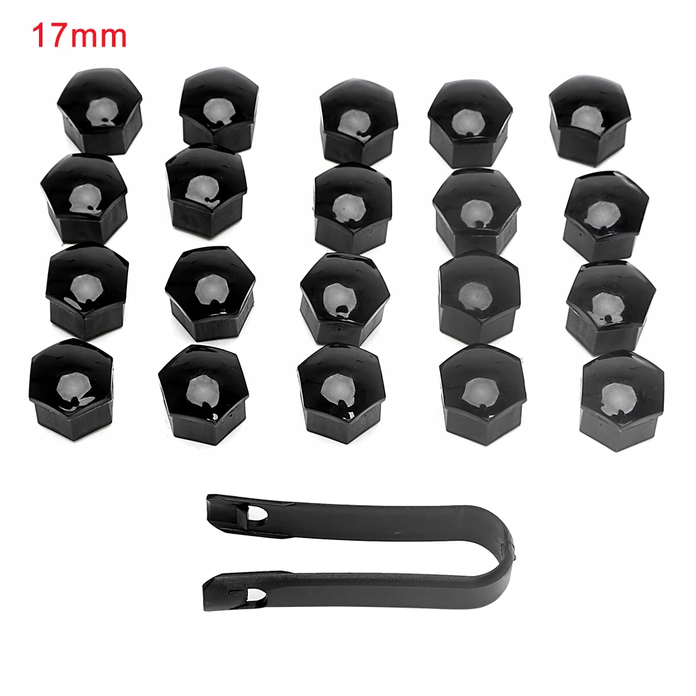 20Pcs 17mm/19mm Car Wheel Nut Bolts Caps Auto Hub Screw Cover Nuts Bolts Rims Exterior Decor Plug Socket Protection Dust Proof