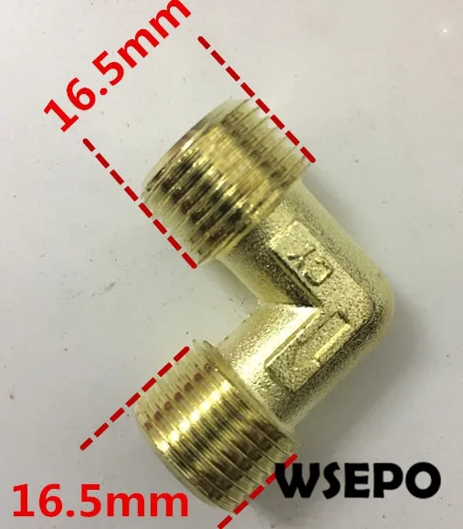 

Quality Pneumatic Tools Parts! 16.5x16.5mm Male Thread Brass Mounting Connector, Fittings fits for Universal Air Compressor