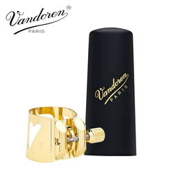 France Vandoren LC08P Optimum Ligature and Plastic Cap for Tenor Saxophone Gilded with 3 Interchangeable Pressure Plates