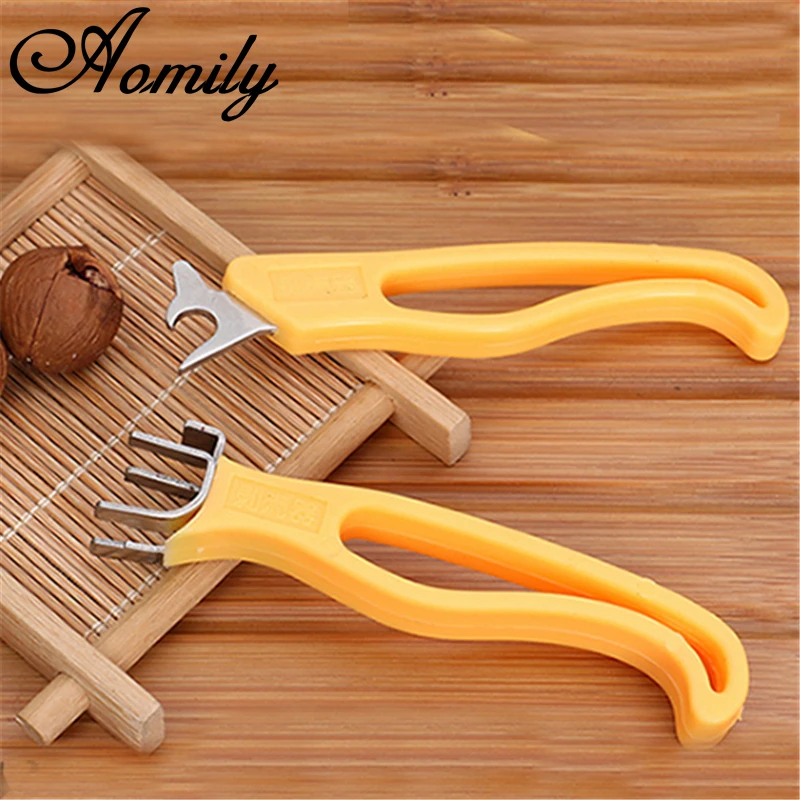 Aomily 2pcs/Set Quick Nutcracker Walnut Pliers Sheller Home Walnut Cracker Nut Opener Household Kitchen Tools