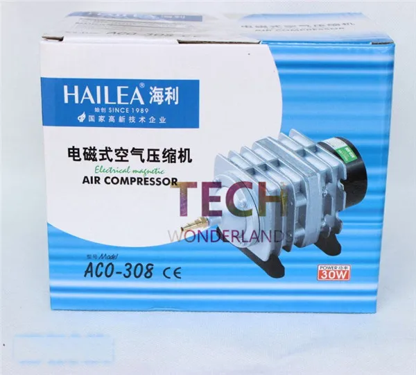 

1piece NEW 55L/min 30W Hailea ACO-308 Electromagnetic Air Compressor aquarium air pump fish Tank Oxygen Air Pump