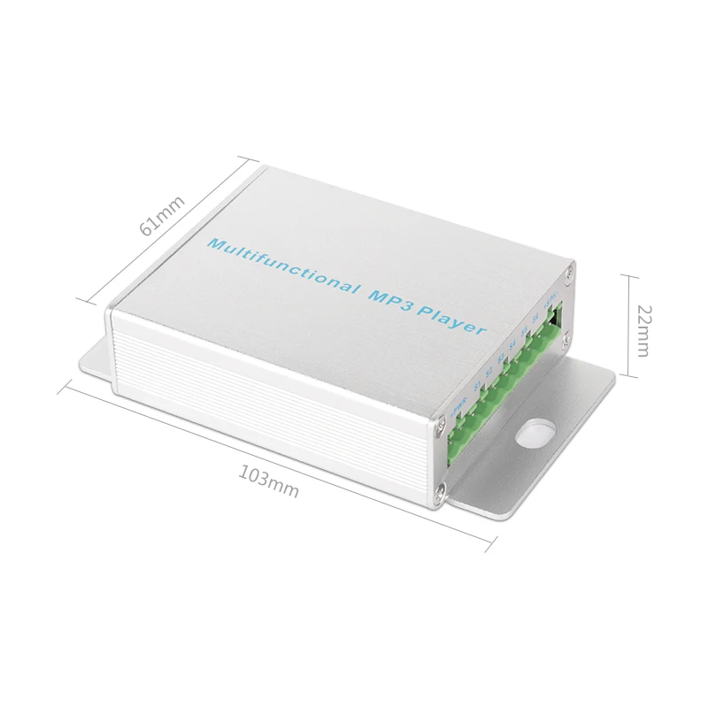 

Промышленный высокомощный 6-канальный модуль настройки голоса, 50 Вт, mp3-плеер поддерживает память 32 ГБ