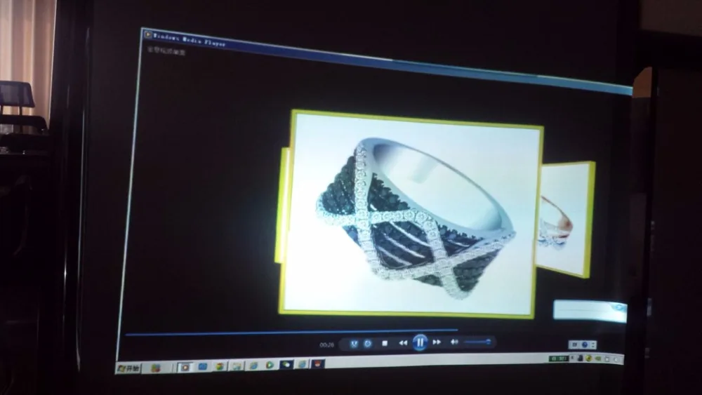 Película auto-adesiva transparente, 45 metros quadrados de um rolo, projeção traseira holográfica com o melhor preço para exibição de lojas de janela