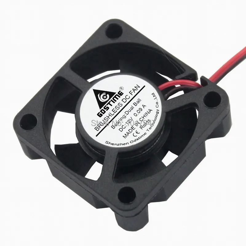 

1 Pieces Gdstime DC 12V 2Pin 3cm 30mm 30x30x10mm 3010B Dual Ball Brushless Cooling Fan