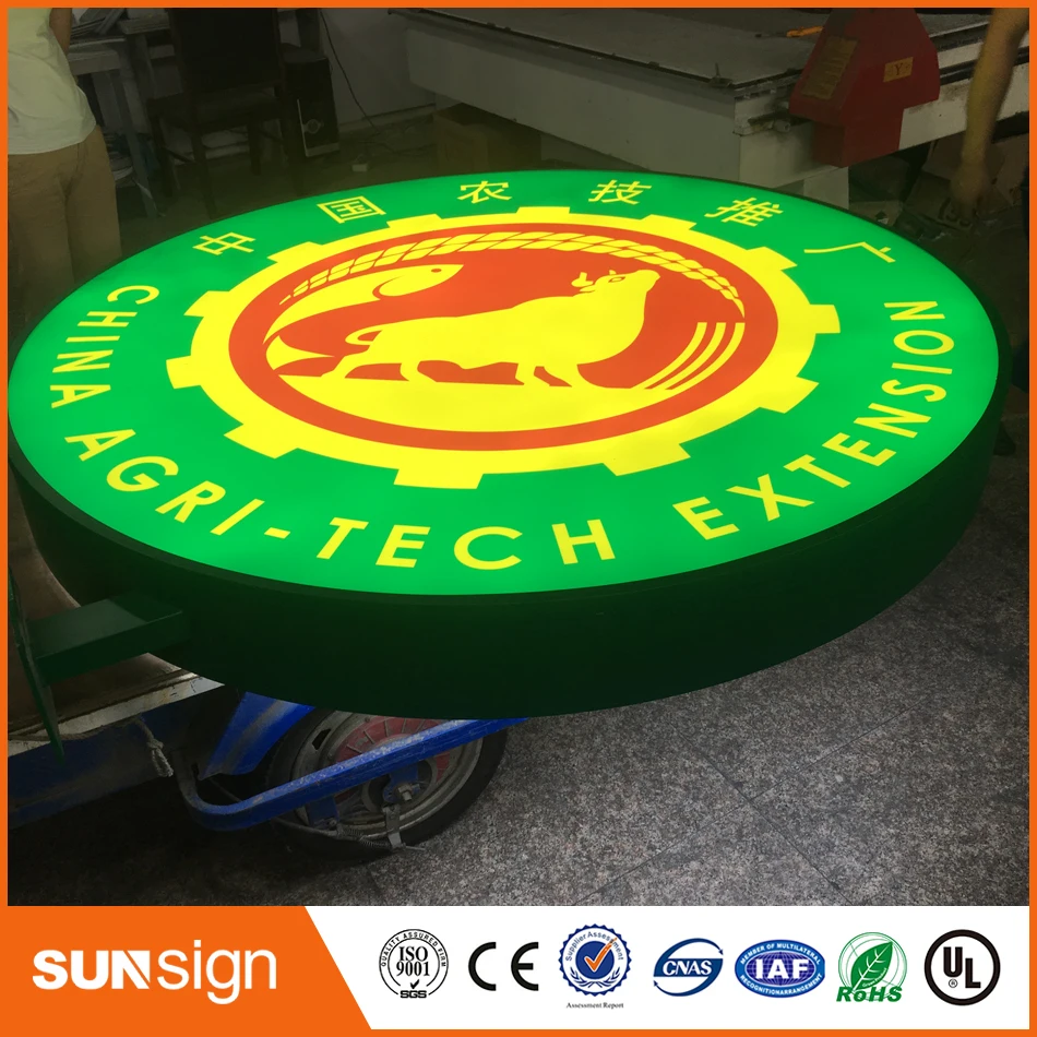 Outdoor doppio facce light box