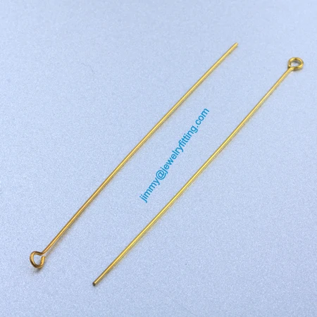 

2013 Jewelry Making findings Raw Brass Eye Pins ;Scarf Pins findings 0.7*76mm shipping free