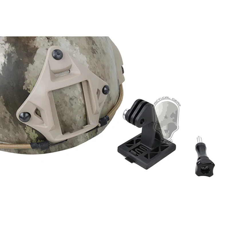 Soporte para casco táctico GoPro NVG – Negro/Tan